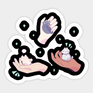 Tiny cats Sticker